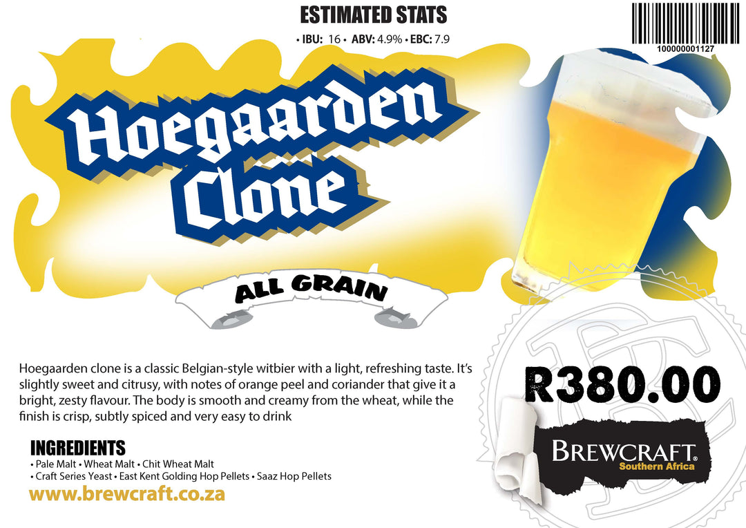 All Grain RK: Hoegaarden Clone