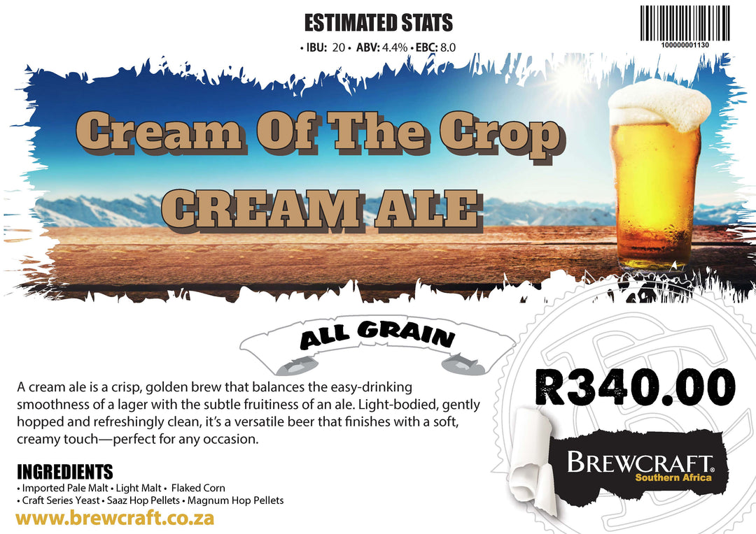 All Grain RK: Cream of the Crop Cream Ale