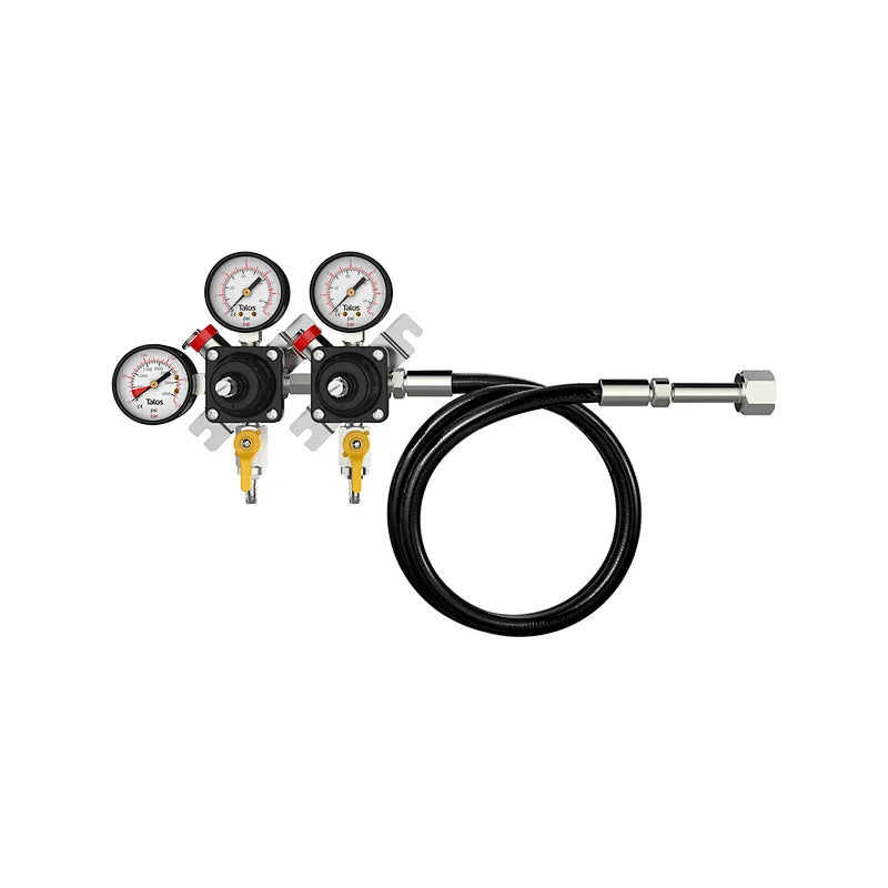 Regulator, 2 way, with HP Hose