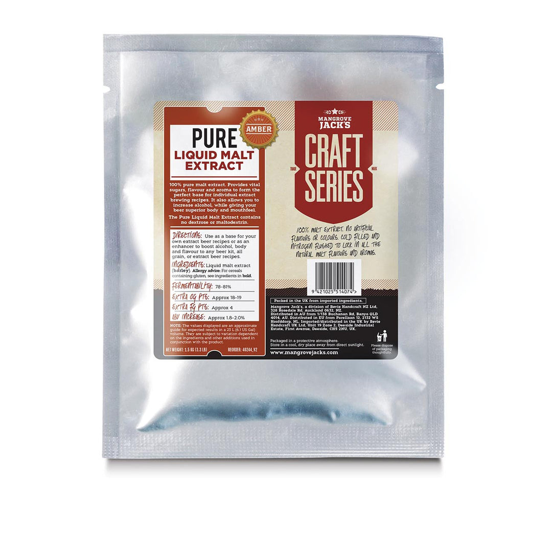 Mangrove Jacks Pure Liquid Malt Extract - Amber 1.5kg