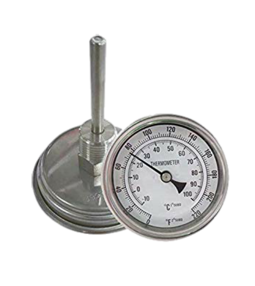 2inch probe bi-metal thermometer