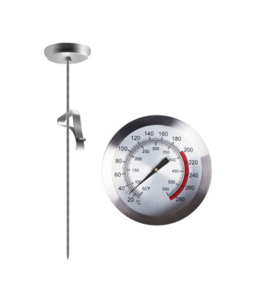 Digital thermometer, clip on design  