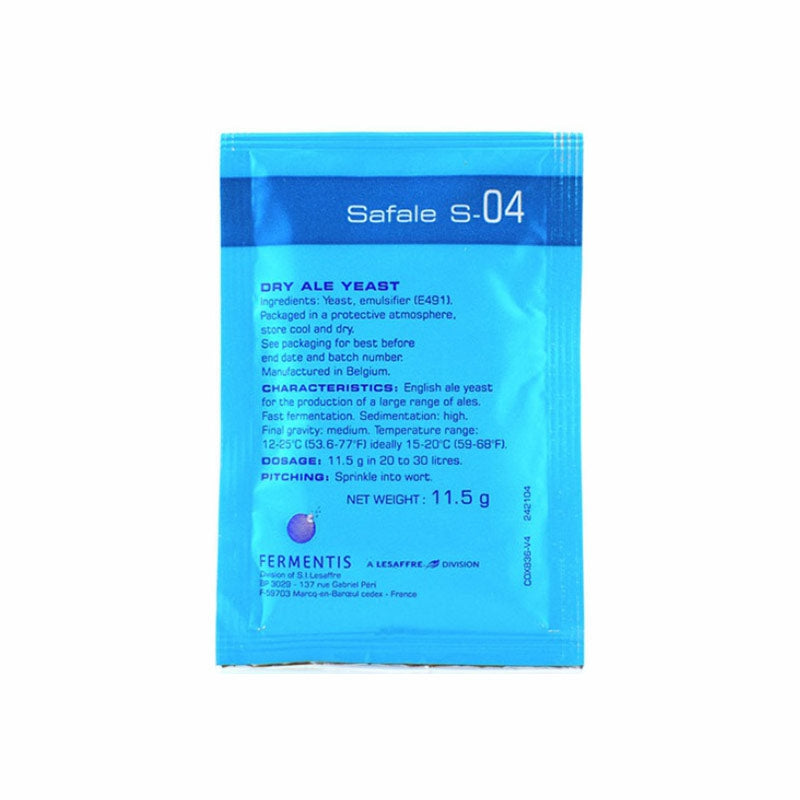 Safale S04 Yeast - 11.5g