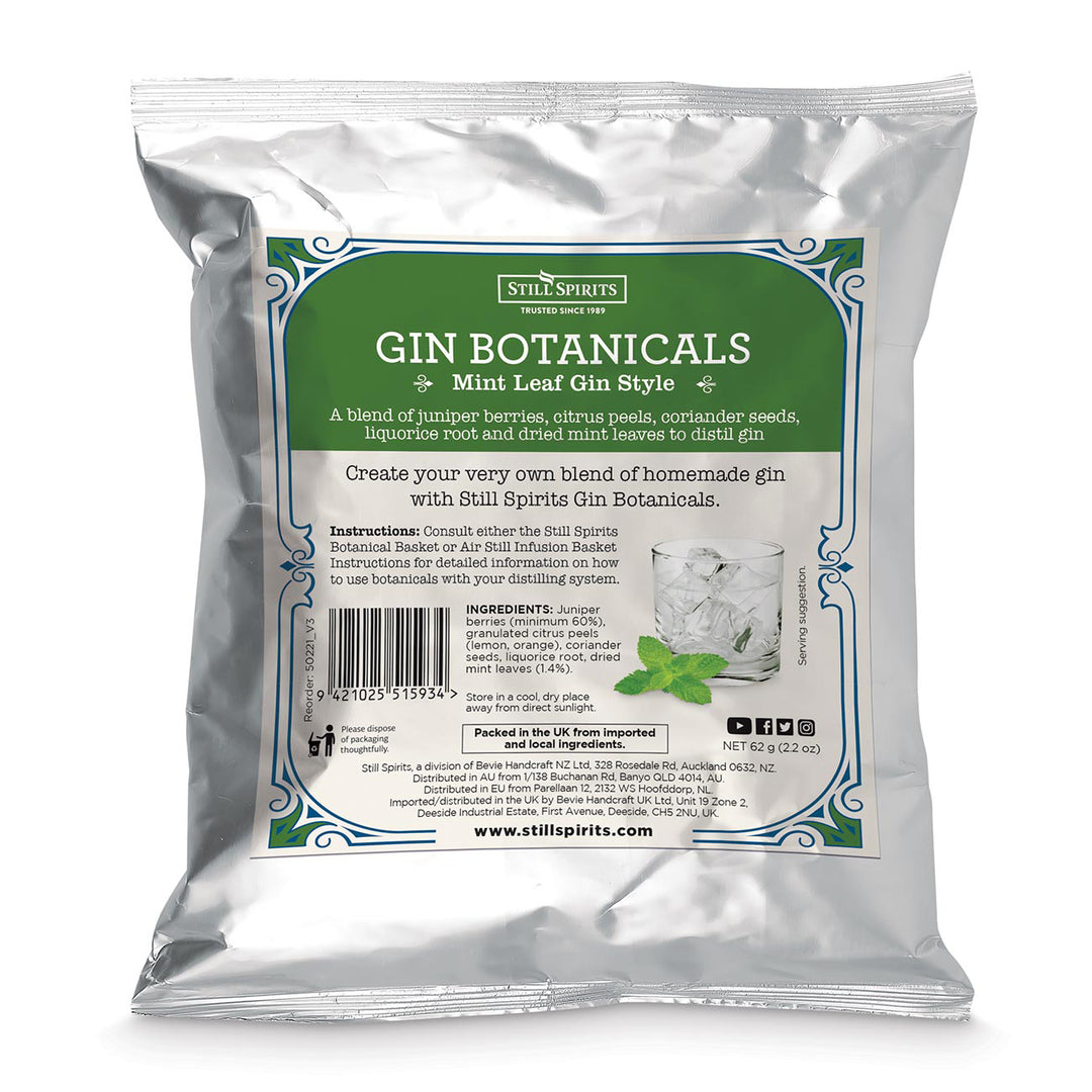 Still Spirits Gin Botanicals - Mint Leaf Gin Style