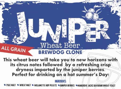 All Grain RK: Juniper Wheat Beer - BrewDog Clone