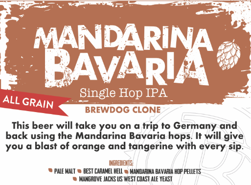 All Grain RK: Mandarina Bavaria - BrewD