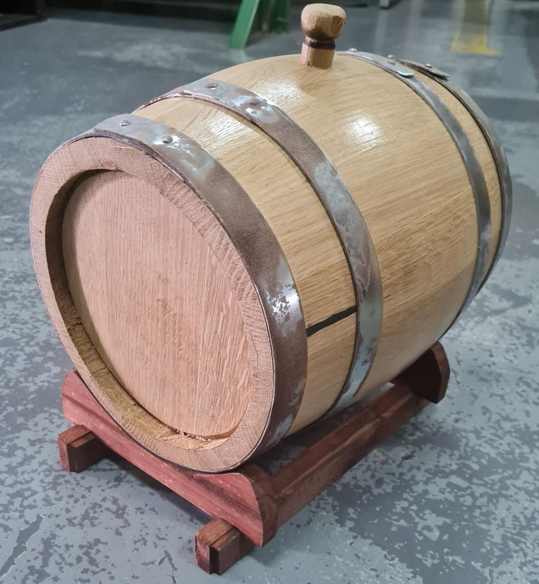 6lt French Oak Cask with Stand No Tap